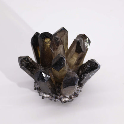 Crafted Quartz Cluster - Smoky Ghost Quartz