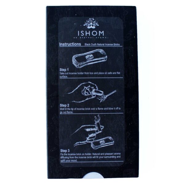 Pack of 15 Natural Incense Smudge Bricks and Burner - Black Wood - Image 3
