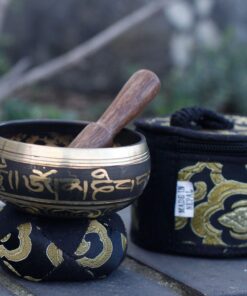 Alternative view of Mini Singing Bowl Gift Set - Black