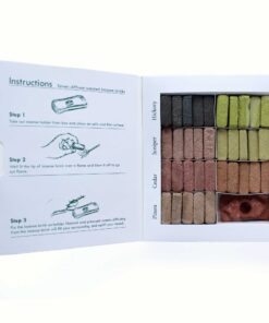 Display Set of 70 Incense Smudge Bricks and Burner - 7 Earthy Himalaya Incenso