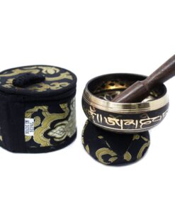 Mini Singing Bowl Gift Set - Black