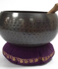 Alternative view of Singing Bowl Velvet Cushion - 16cm