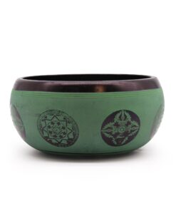 Earth Powder Singing Bowl - Mandala Buddha - 16cm