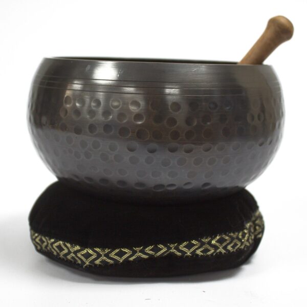 Singing Bowl Velvet Cushion - 16cm - Image 3