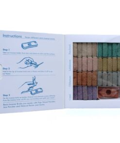 Display Set of 70 Incense Smudge Bricks and Burner - Wild West
