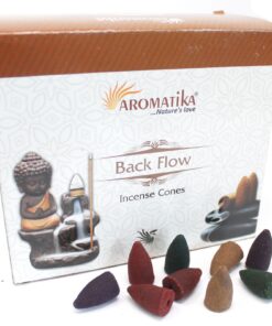 Alternative view of Aromatica Backflow Incense Cones - 7 Charkras