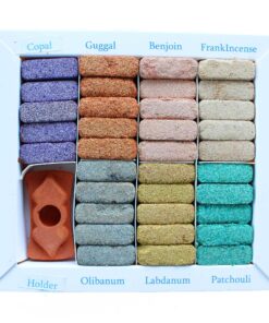 Alternative view of Display Set of 70 Incense Smudge Bricks and Burner - Wild West