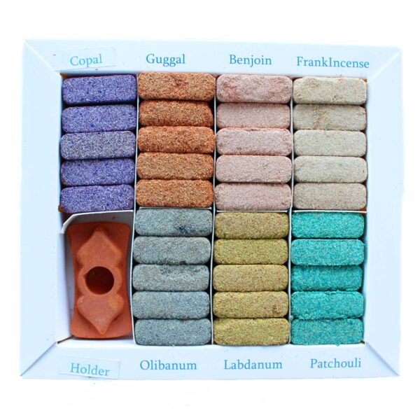 Display Set of 70 Incense Smudge Bricks and Burner - Wild West - Image 2