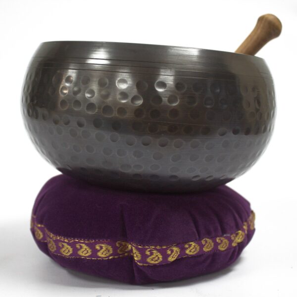 Singing Bowl Velvet Cushion - 11cm - Image 4