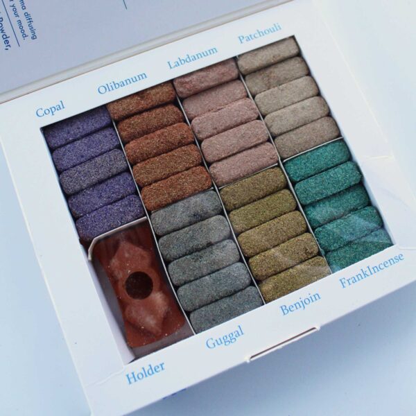 Display Set of 70 Incense Smudge Bricks and Burner - Wild West - Image 4