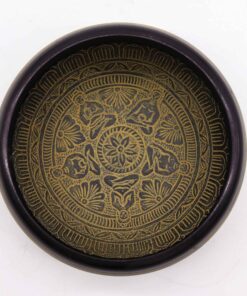 Alternative view of Earth Powder Singing Bowl - Mantra Five Buddha - 16cm