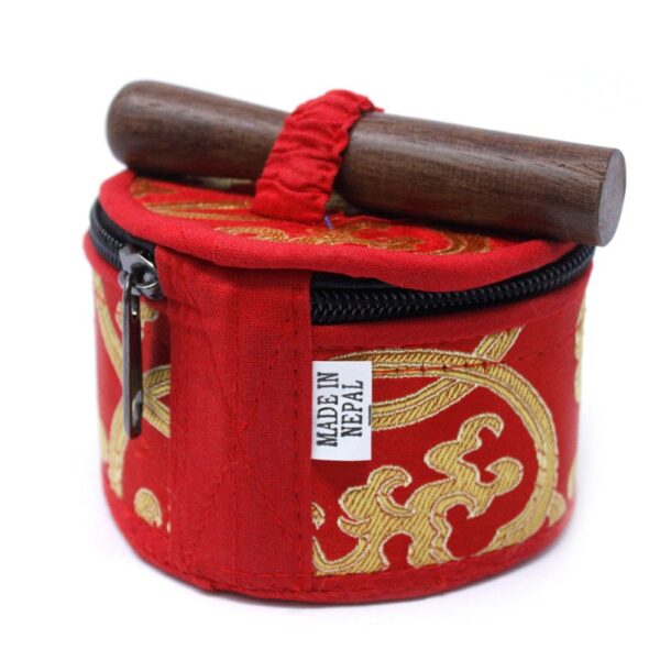 Mini Singing Bowl Gift Set - Red - Image 2