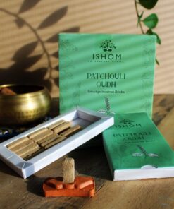 Pack of 15 Natural Incense Smudge Bricks and Burner - Patchouli Wood