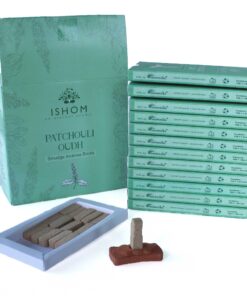 Alternative view of Pack of 15 Natural Incense Smudge Bricks and Burner - Patchouli Wood