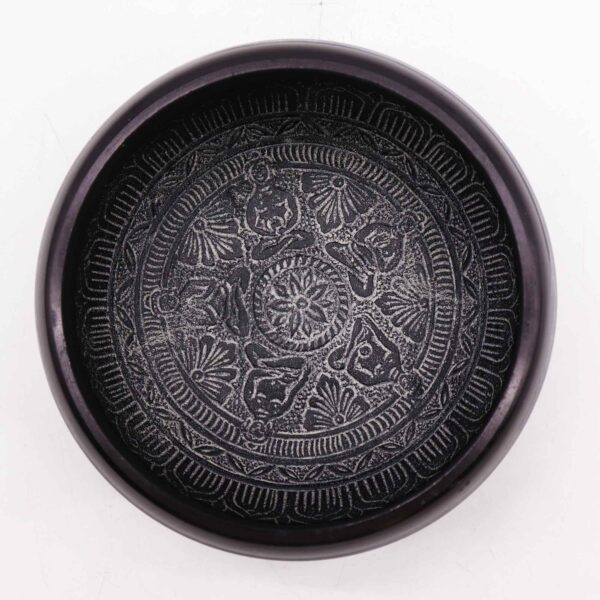 Earth Powder Singing Bowl - Om Five Buddha - 16cm - Image 2