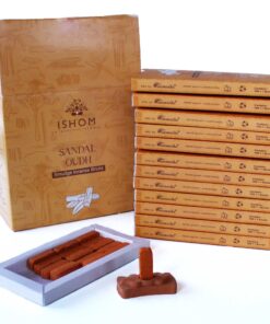Alternative view of Pack of 15 Natural Incense Smudge Bricks and Burner - Sandal Wood