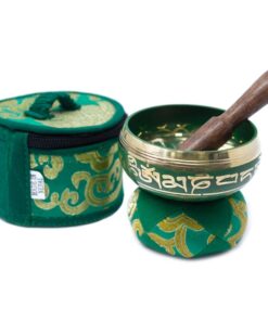 Mini Singing Bowl Gift Set - Green