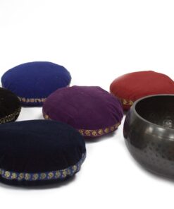 Singing Bowl Velvet Cushion - 16cm