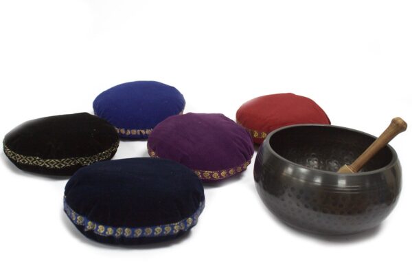 Singing Bowl Velvet Cushion - 11cm - Image 8