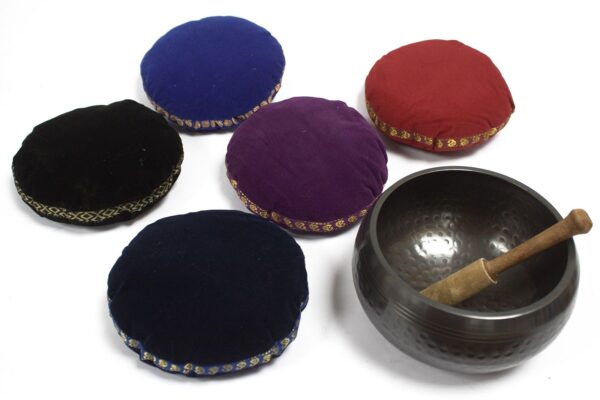 Singing Bowl Velvet Cushion - 11cm - Image 9