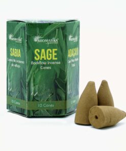Alternative view of Pack of 10 Masala Backflow Incense - Sage