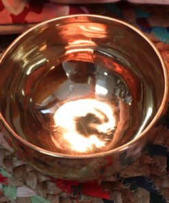 Small Shining Bell-Metal Handmade Singing Bowl (approx 550g) -13cm