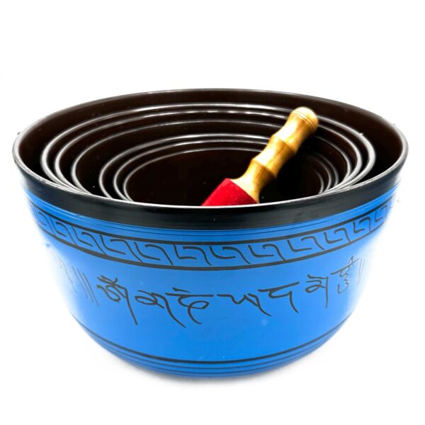 Large Chakra Set of Seven Singing Bowls (19.5-35cm) - Image 4