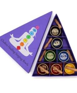 Alternative view of Chakra Pyramid Singing Bowl Gift Set