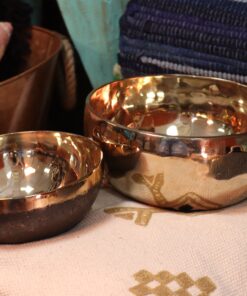 Alternative view of Small Shining Bell-Metal Handmade Singing Bowl (approx 550g) -13cm