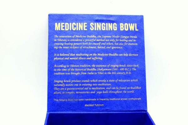 Medicine Buddha Singing Bowl Set 10cm (min 500gm) - Image 8