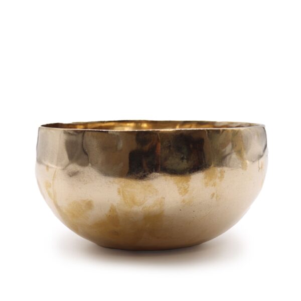 Large Shining Bell-Metal Handmade Singing Bowl (approx 850g) - 17cm - Image 4
