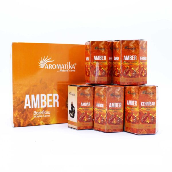 Pack of 10 Masala Backflow Incense - Amber - Image 2