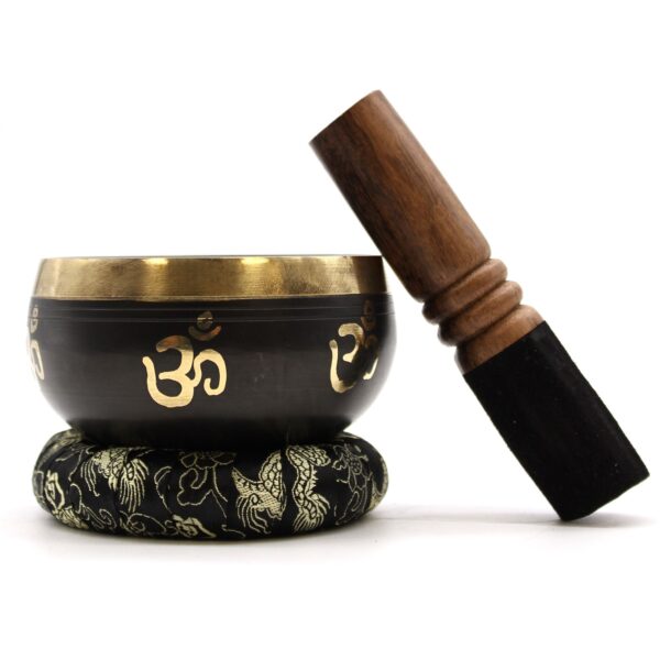 Yoga Om Singing Bowl Set - Image 2