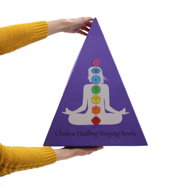 Chakra Pyramid Singing Bowl Gift Set - Image 7