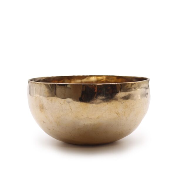 Medium Shining Bell-Metal Handmade Singing Bowl (approx 750g) - 15cm - Image 4