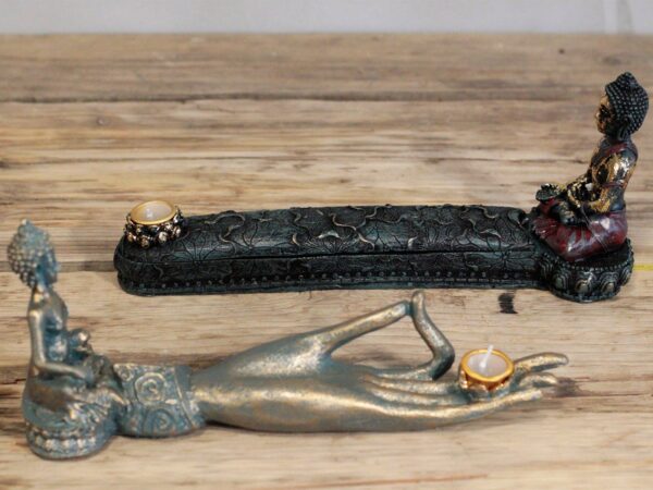 Antique Buddha - Incense Burner & Box - Image 4