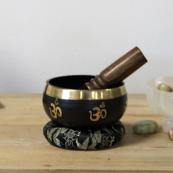 Yoga Om Singing Bowl Set - Image 5