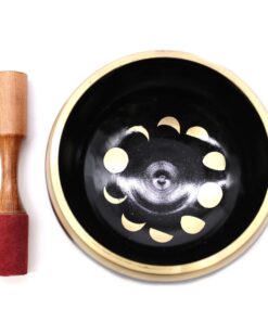 Alternative view of Lrg Moon Phase Singing Bowl Set- Black 14cm