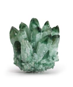 Crafted Quartz Cluster - Green Ghost Quartz