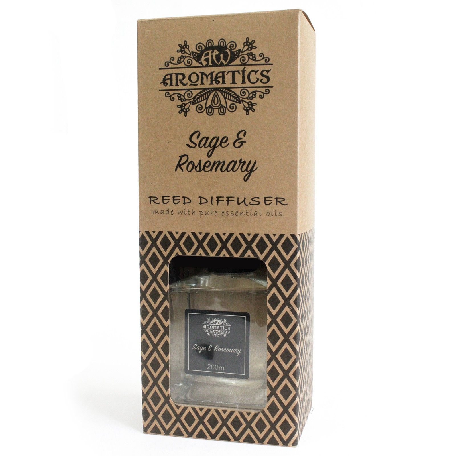 200ml Sage & Rosemary Essential Oil Reed Diffuser - Image 3