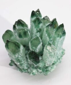 Alternative view of Crafted Quartz Cluster - Green Ghost Quartz