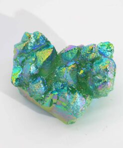 Alternative view of Med Enhanced Quartz - Aura Green Flame Quartz