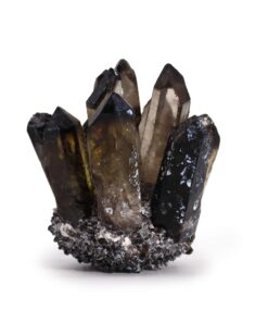 Crafted Quartz Cluster - Smoky Ghost Quartz