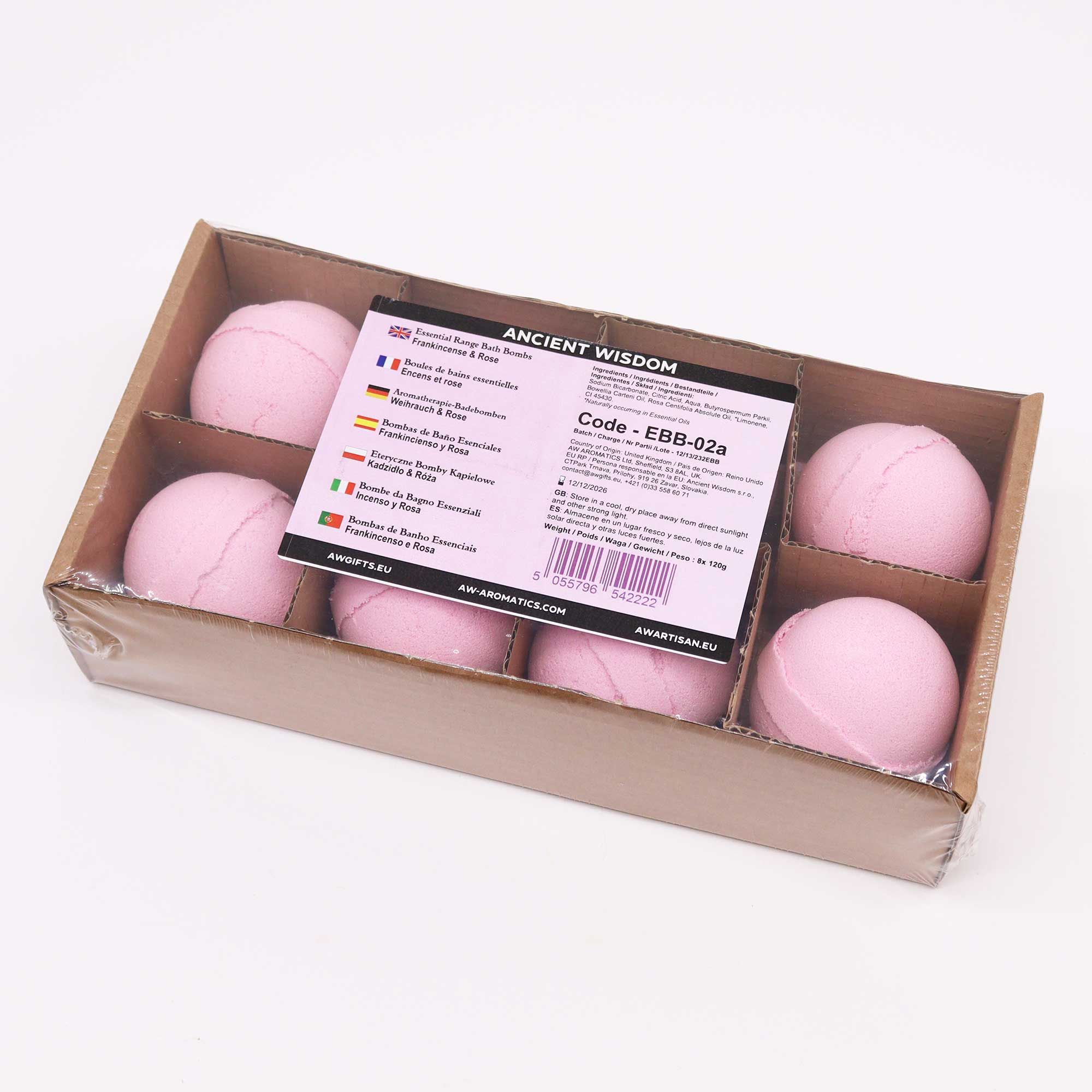 Essential Oil Bath Bomb - Frankincense & Rose - Image 3