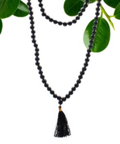 108 Bead Mala - Black Agate - Image 6