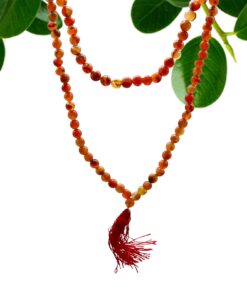 Alternative view of 108 Bead Mala - Carnelian